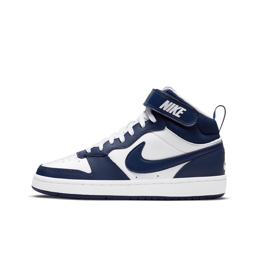 Nike Navy and White High-Top Sneakers